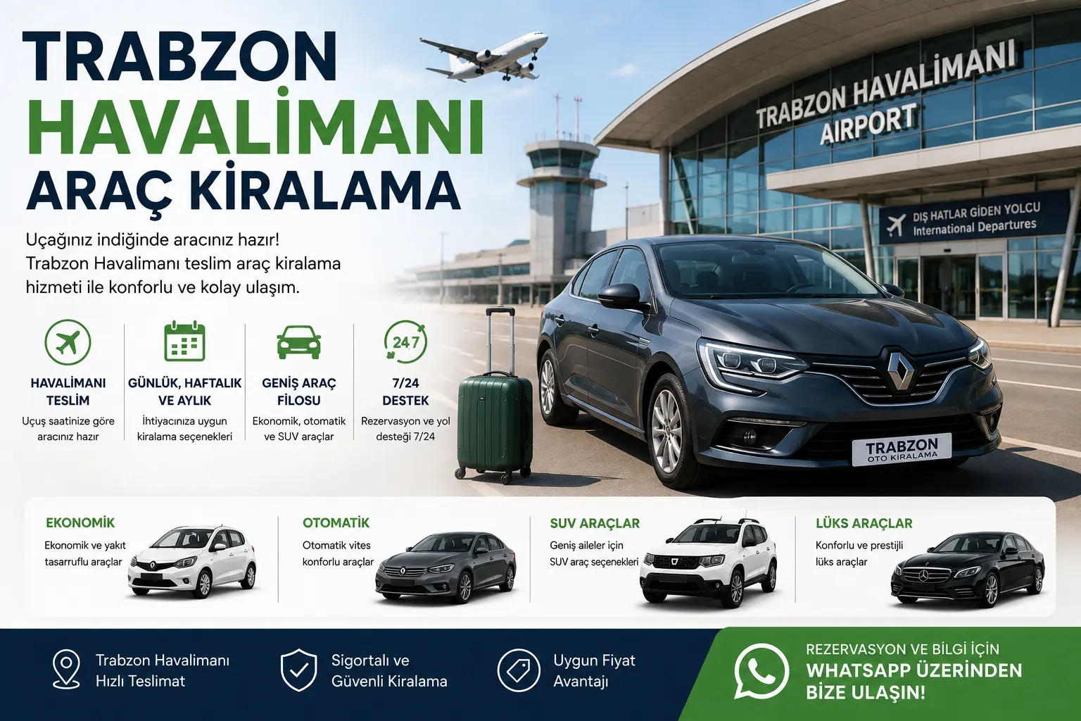 Trabzon Havalimanı Araç Kiralama